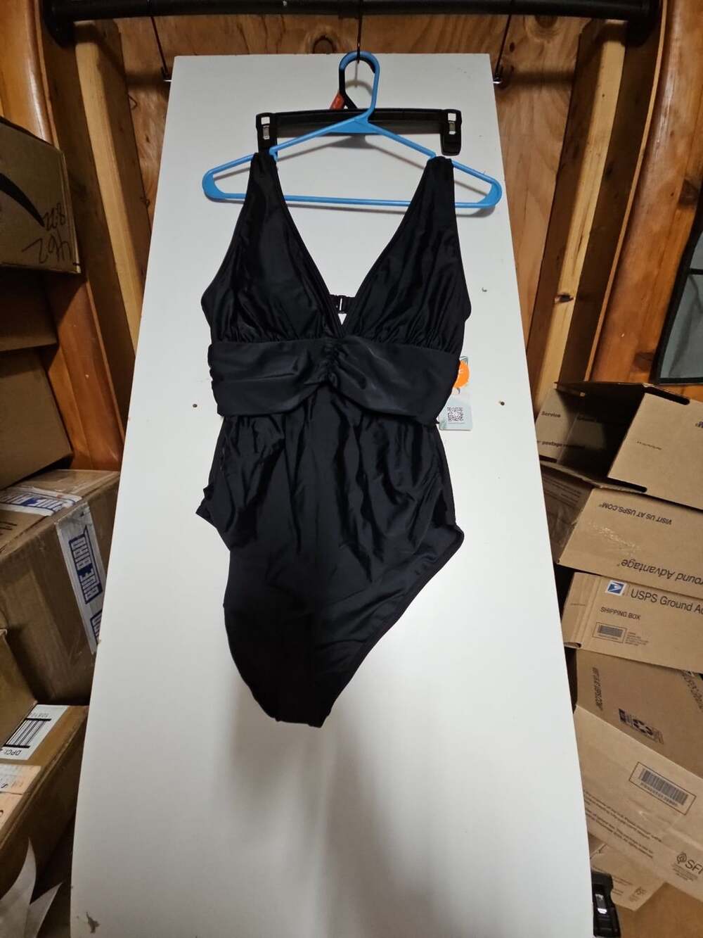 (368) One-Piece Swimsuit Black